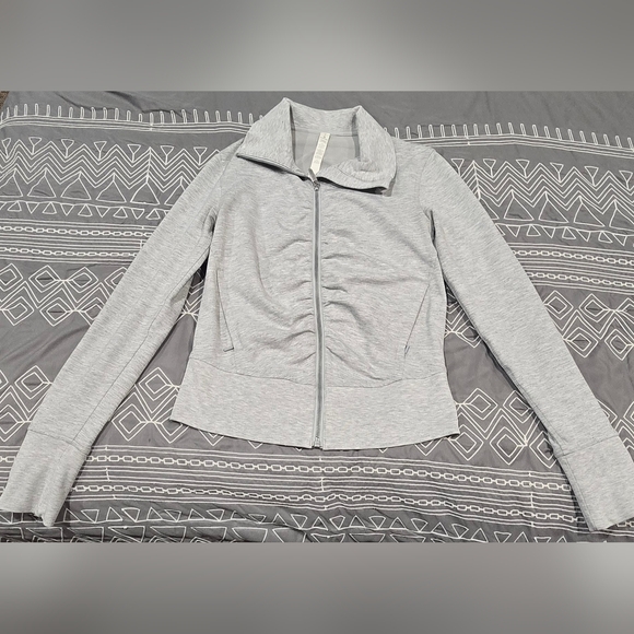lululemon athletica Tops - Lululemon Gather Up Jacket In Grey Size 4